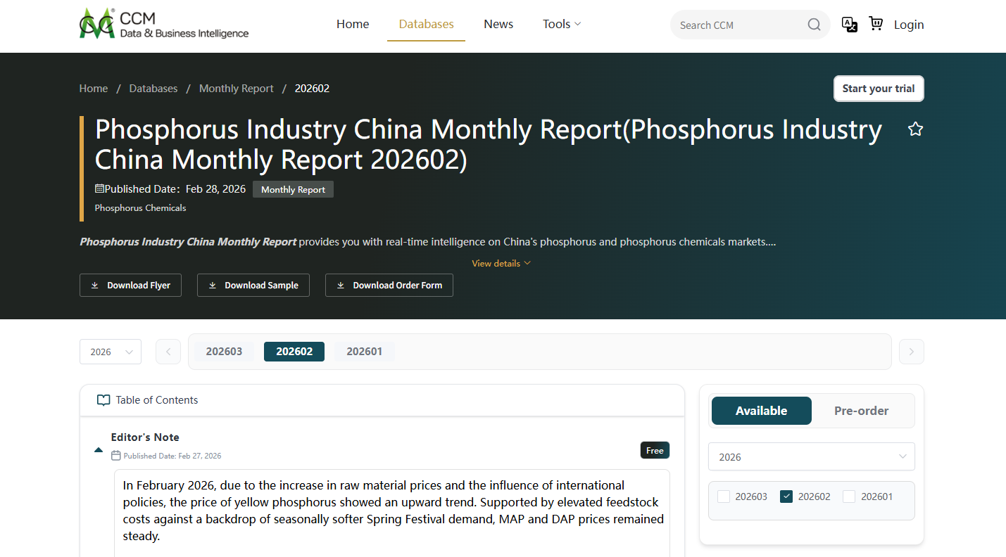 Phosphorus Industry China Monthly Report.png